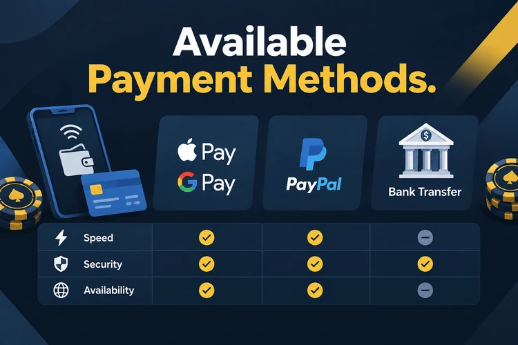 Available Payment Methods